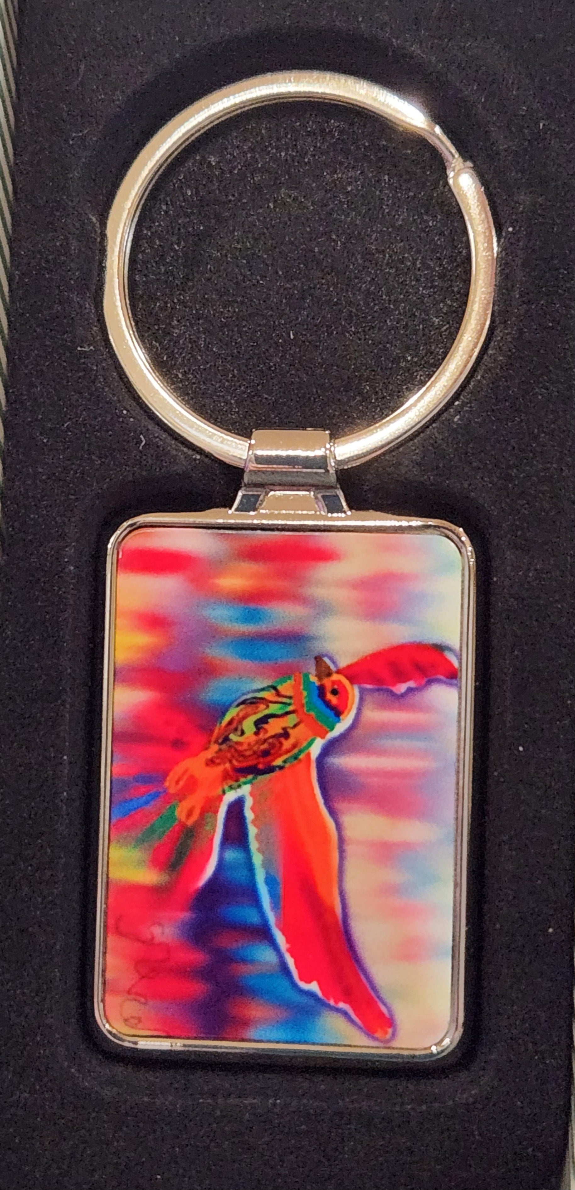 Fearless falcon keyring