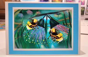 Gumtree Flowers with Bumblebees card