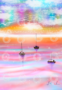 "Sailing into sunset" Fine art Prints
