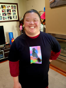 Adult Black Cockatoo (with background)TShirt