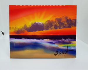 Ceramic trivet- sunset